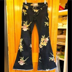 Free People Just Float On "Miami Night" Bellbottom Jeans